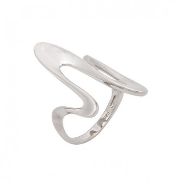 Ασημένιο δαχτυλίδι με λουστρέ φινίρισμα