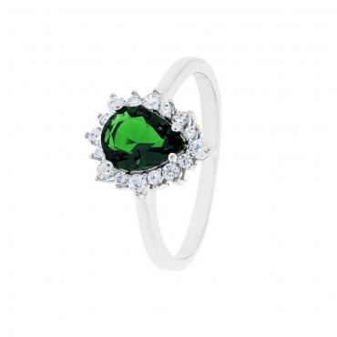 Ασημένιο δαχτυλίδι ροζέτα