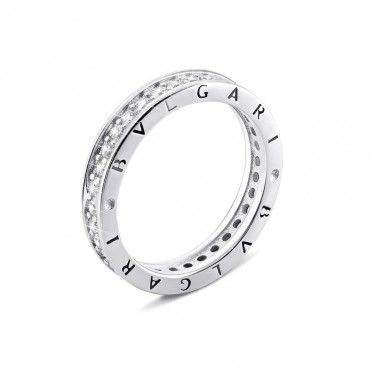 Ασημένιο δαχτυλίδι ολόβερο τύπου Bvlgari